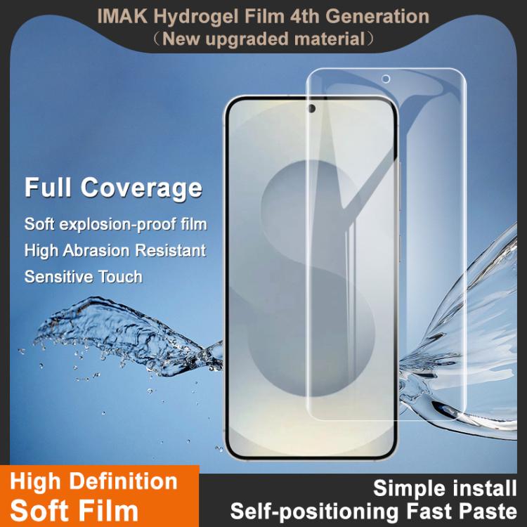 For Samsung Galaxy S26 5G imak 4th Generation  Full Coverage Screen Hydrogel Film Protector