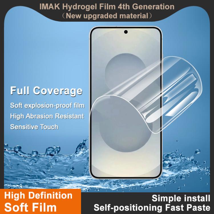 For Samsung Galaxy S26+ 5G imak 4th Generation  Full Coverage Screen Hydrogel Film Protector