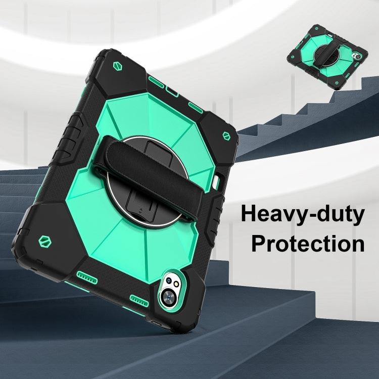 For Huawei MatePad Air 12 2024 Contrast Color Robot Silicone Hybrid PC Tablet Case