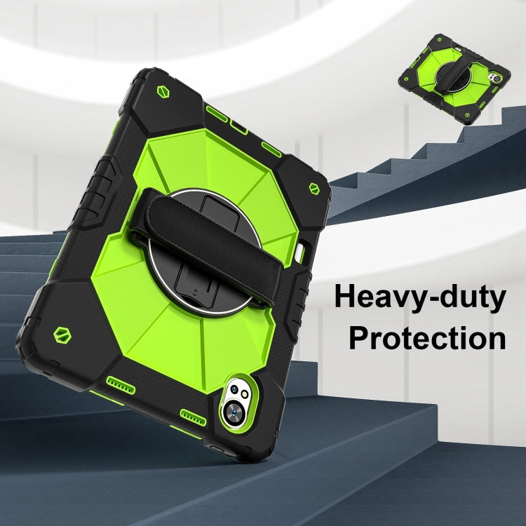 For Huawei MatePad Air 12 2024 Contrast Color Robot Silicone Hybrid PC Tablet Case