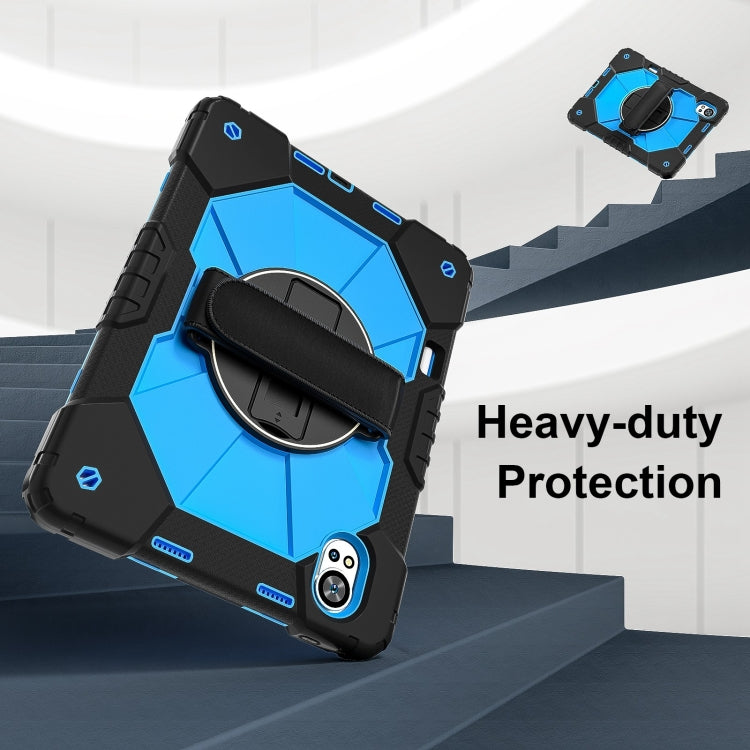 For Huawei MatePad Air 12 2024 Contrast Color Robot Silicone Hybrid PC Tablet Case