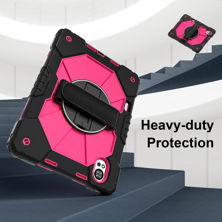 For Huawei MatePad Air 12 2024 Contrast Color Robot Silicone Hybrid PC Tablet Case
