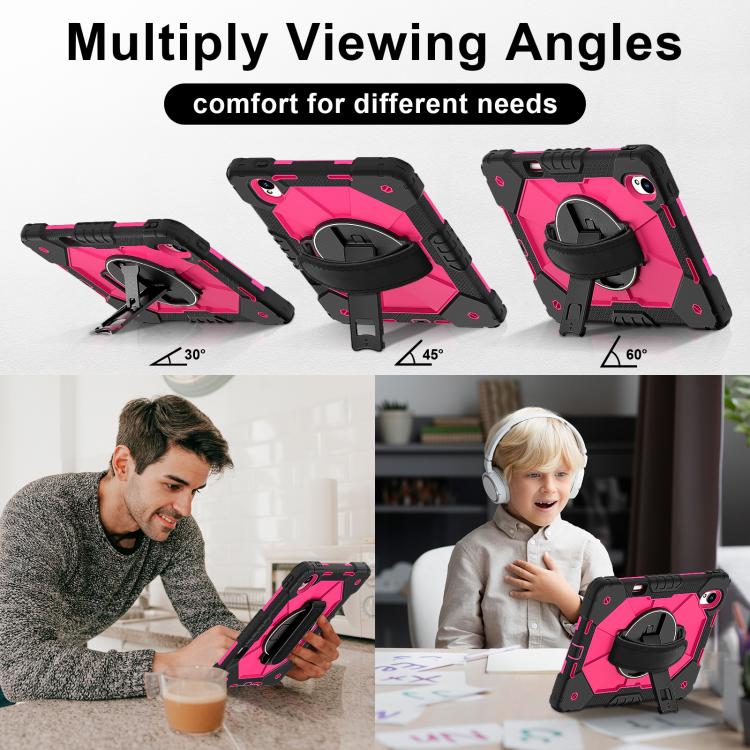 For Huawei MatePad 11.5 S Contrast Color Robot Silicone Hybrid PC Tablet Case
