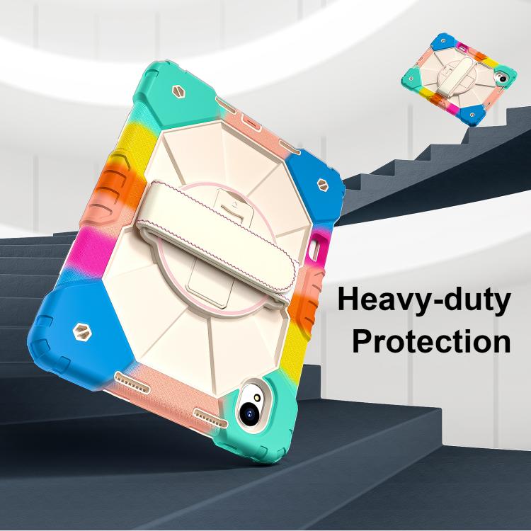 For Huawei MatePad 11.5 S Contrast Color Robot Silicone Hybrid PC Tablet Case