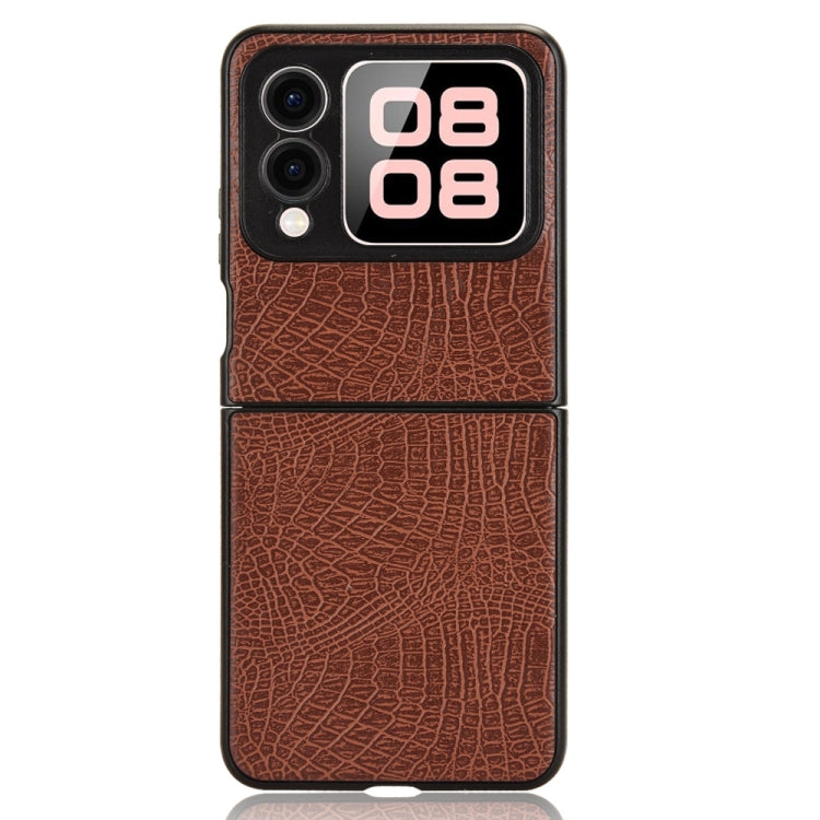 For Huawei nova Flip Crocodile Texture Back Cover Phone Case