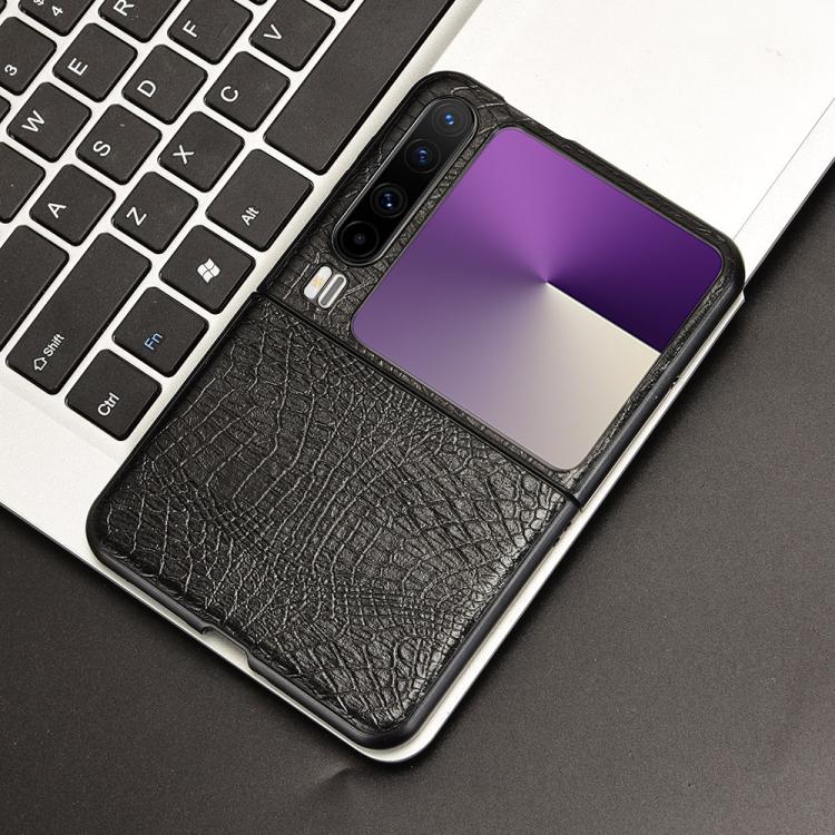 For Huawei Pura X Crocodile Texture Back Cover Phone Case