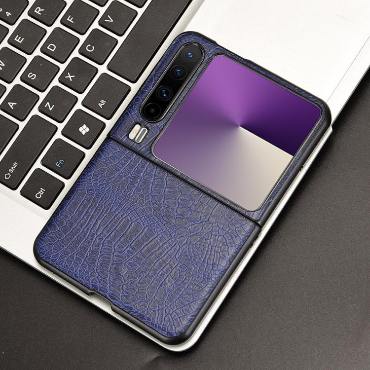 For Huawei Pura X Crocodile Texture Back Cover Phone Case