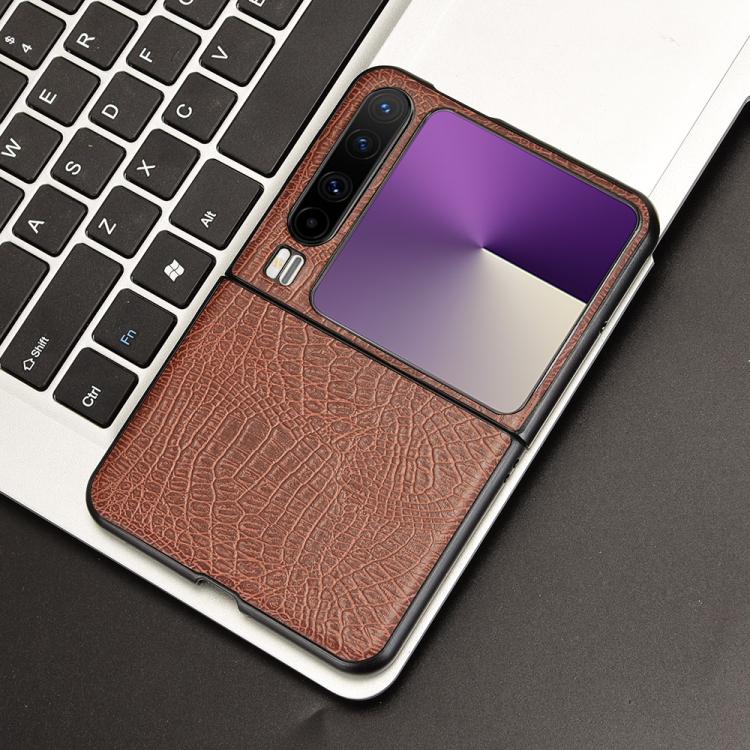 For Huawei Pura X Crocodile Texture Back Cover Phone Case