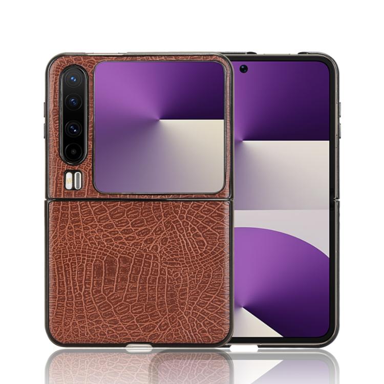 For Huawei Pura X Crocodile Texture Back Cover Phone Case