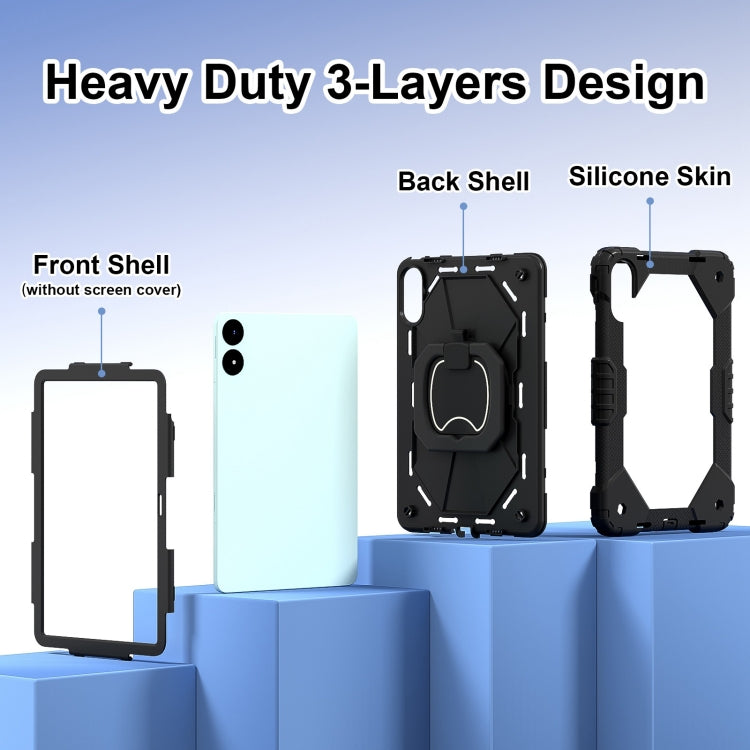For Xiaomi Redmi Pad Pro 12.1 Contrast Color Robot Silicone Hybrid PC Tablet Case
