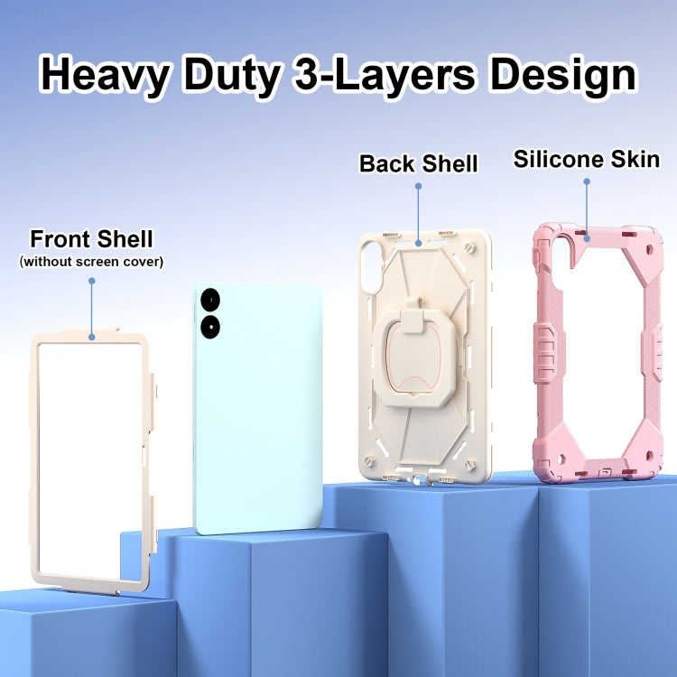 For Xiaomi Redmi Pad Pro 12.1 Contrast Color Robot Silicone Hybrid PC Tablet Case