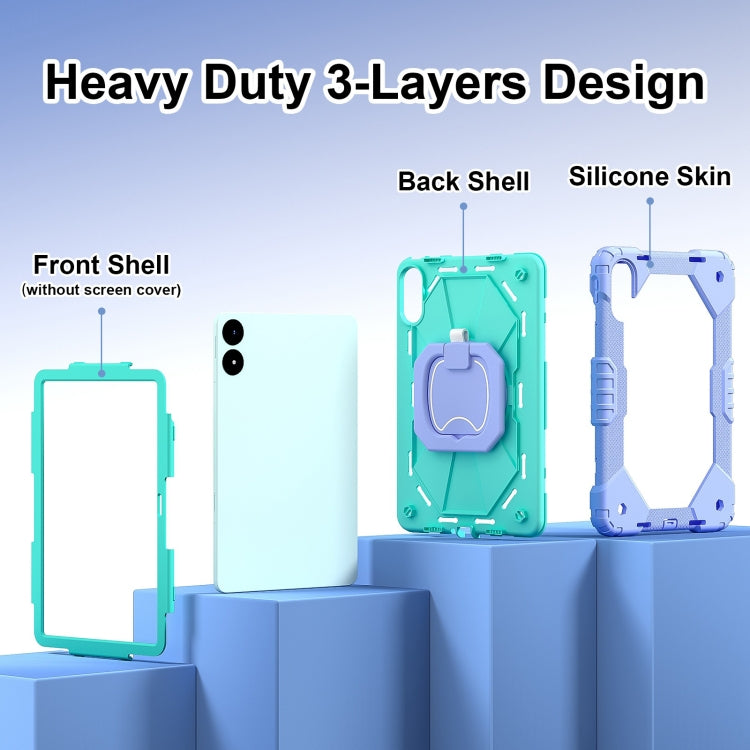 For Xiaomi Redmi Pad Pro 12.1 Contrast Color Robot Silicone Hybrid PC Tablet Case