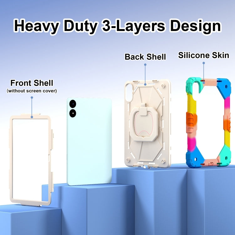 For Xiaomi Redmi Pad Pro 12.1 Contrast Color Robot Silicone Hybrid PC Tablet Case