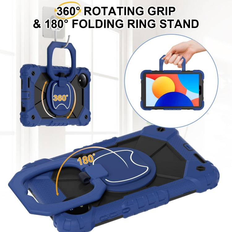 For Xiaomi Redmi Pad SE 8.7 Contrast Color Robot Silicone Hybrid PC Tablet Case