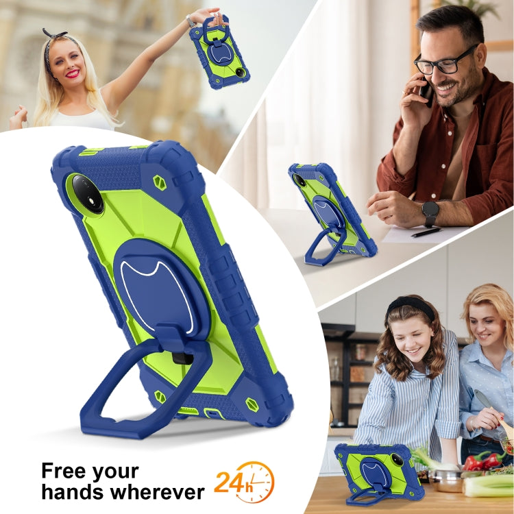 For Xiaomi Redmi Pad SE 8.7 Contrast Color Robot Silicone Hybrid PC Tablet Case