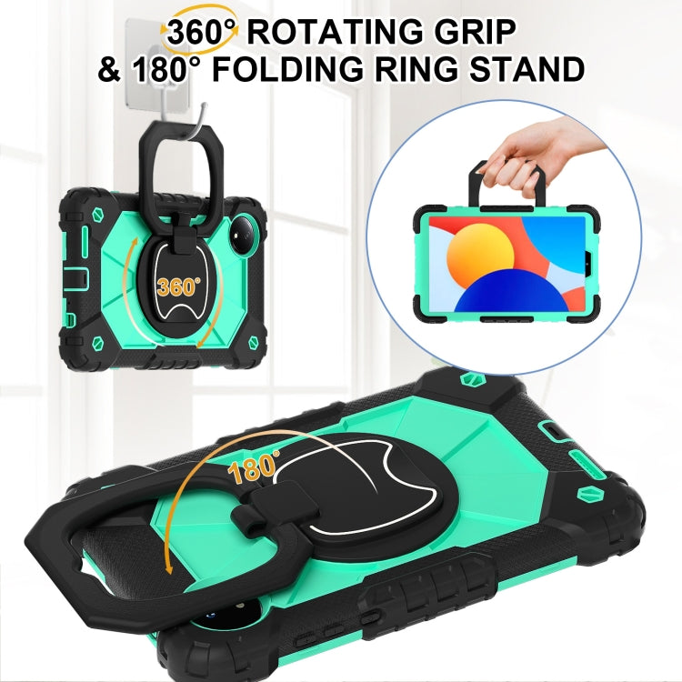 For Xiaomi Redmi Pad SE 8.7 Contrast Color Robot Silicone Hybrid PC Tablet Case