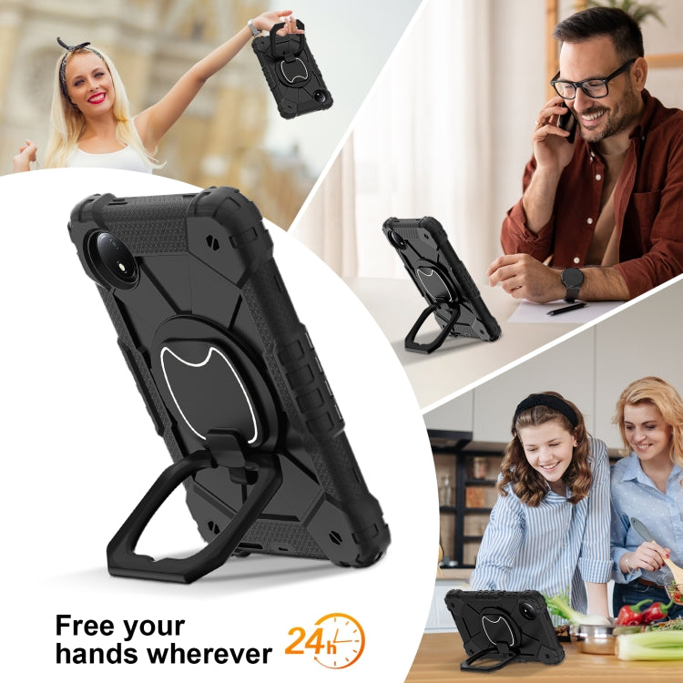 For Xiaomi Redmi Pad SE 8.7 Contrast Color Robot Silicone Hybrid PC Tablet Case