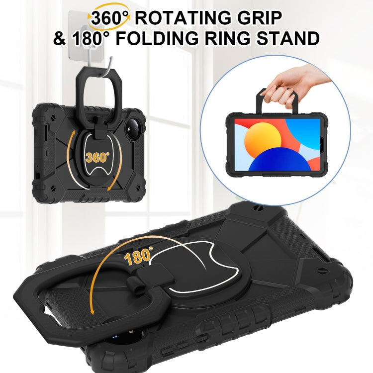 For Xiaomi Redmi Pad SE 8.7 Contrast Color Robot Silicone Hybrid PC Tablet Case