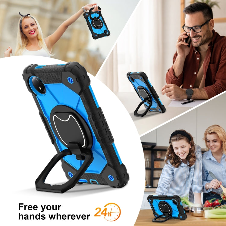 For Xiaomi Redmi Pad SE 8.7 Contrast Color Robot Silicone Hybrid PC Tablet Case