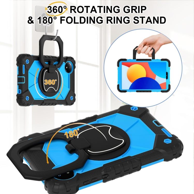 For Xiaomi Redmi Pad SE 8.7 Contrast Color Robot Silicone Hybrid PC Tablet Case