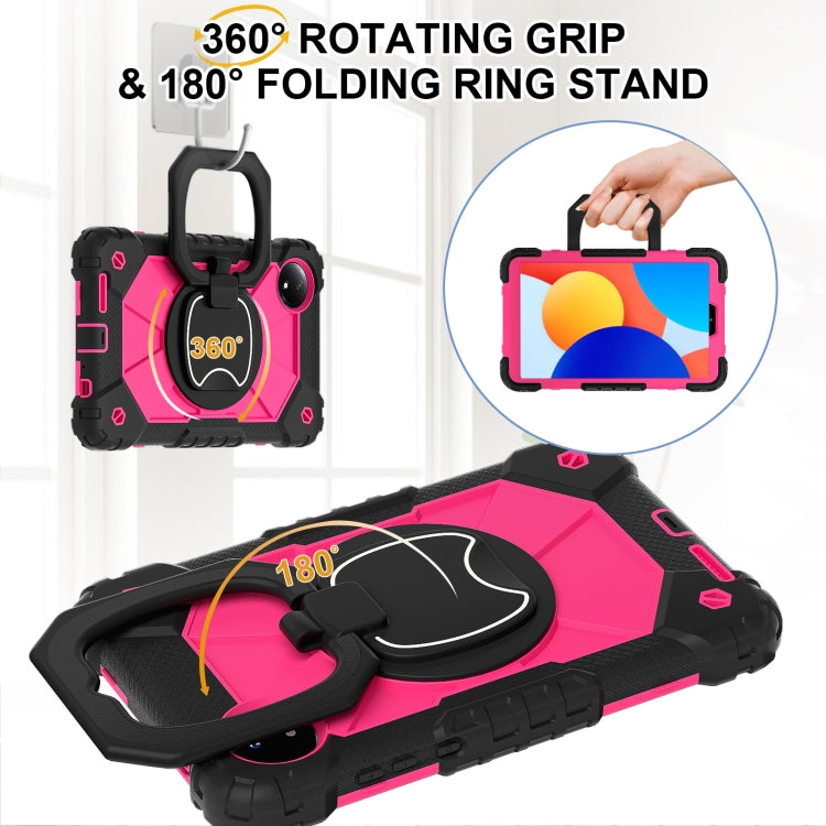 For Xiaomi Redmi Pad SE 8.7 Contrast Color Robot Silicone Hybrid PC Tablet Case