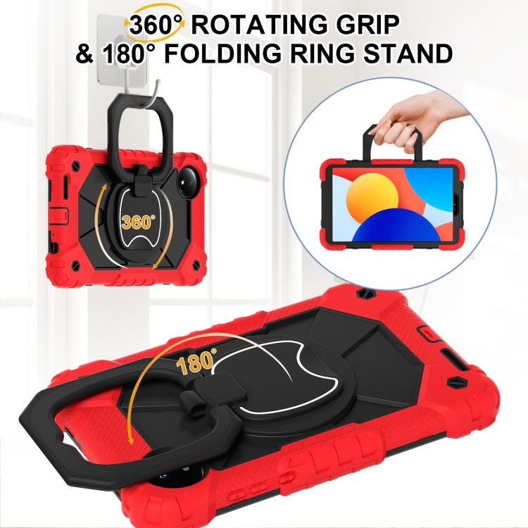 For Xiaomi Redmi Pad SE 8.7 Contrast Color Robot Silicone Hybrid PC Tablet Case