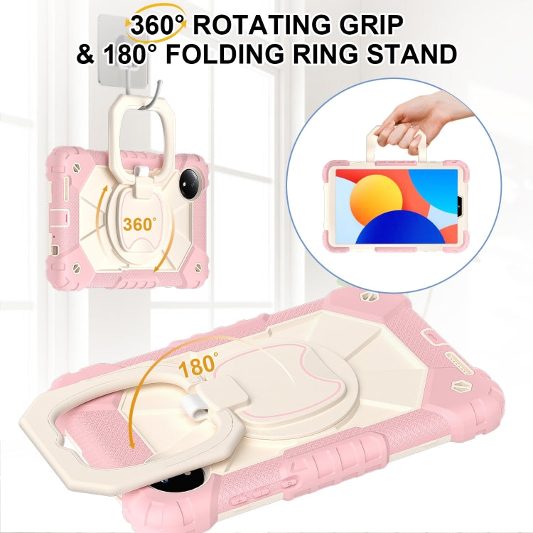 For Xiaomi Redmi Pad SE 8.7 Contrast Color Robot Silicone Hybrid PC Tablet Case