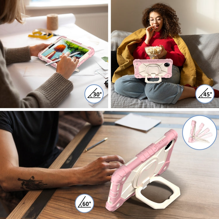 For Xiaomi Redmi Pad SE 8.7 Contrast Color Robot Silicone Hybrid PC Tablet Case