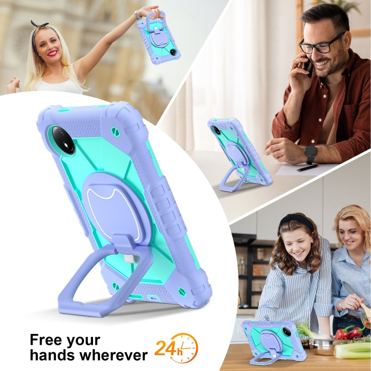 For Xiaomi Redmi Pad SE 8.7 Contrast Color Robot Silicone Hybrid PC Tablet Case