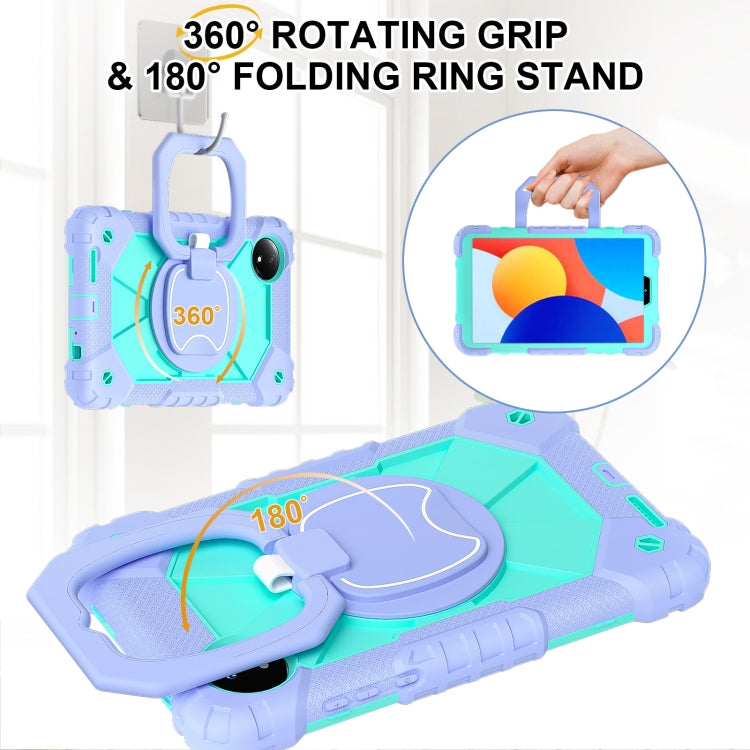 For Xiaomi Redmi Pad SE 8.7 Contrast Color Robot Silicone Hybrid PC Tablet Case
