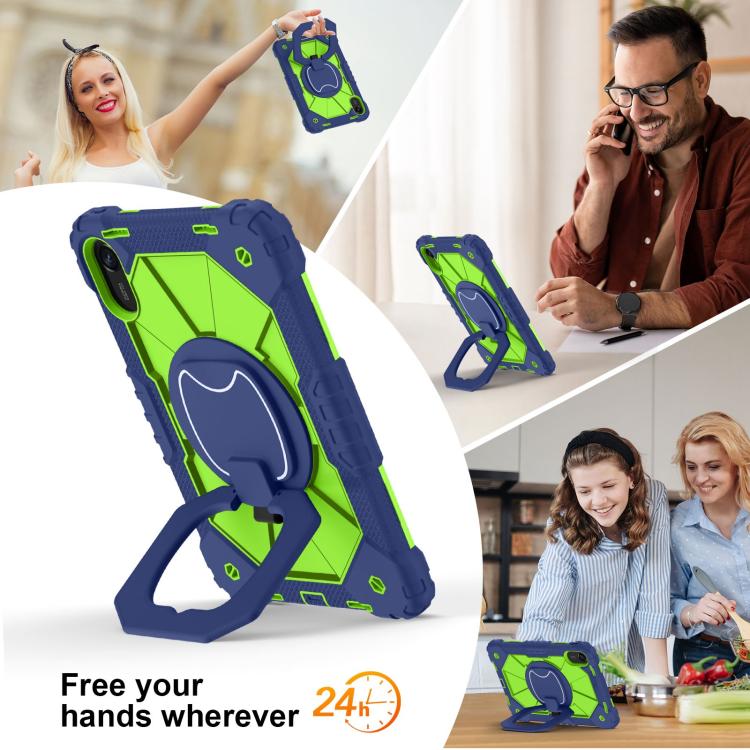 For Xiaomi Redmi Pad 2 11 2025 Contrast Color Robot Silicone Hybrid PC Tablet Case