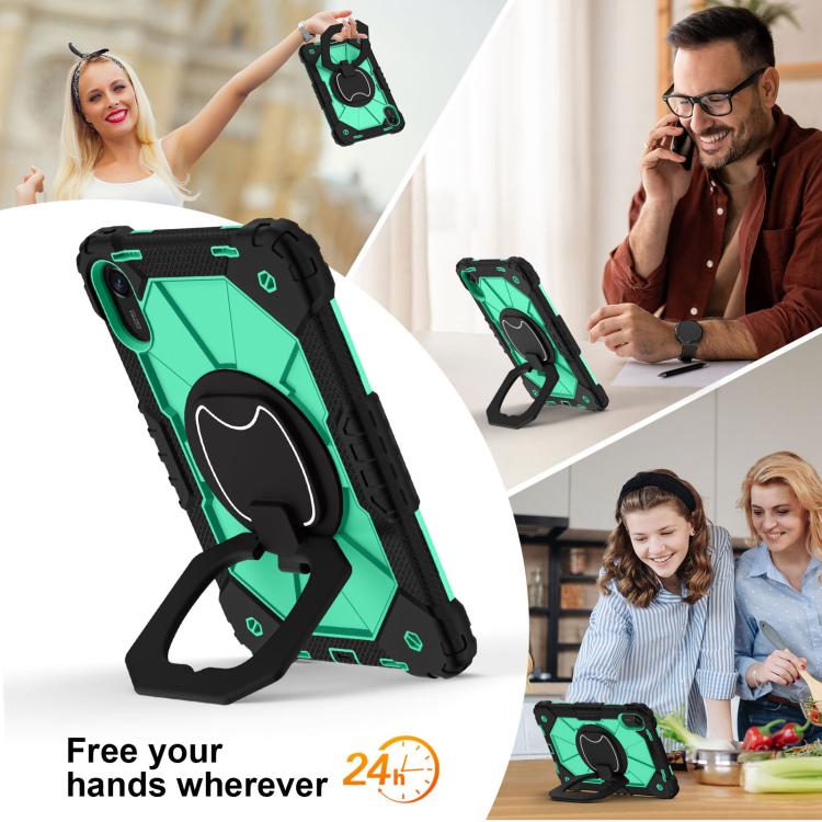 For Xiaomi Redmi Pad 2 11 2025 Contrast Color Robot Silicone Hybrid PC Tablet Case