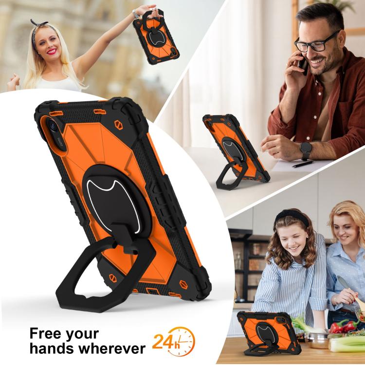 For Xiaomi Redmi Pad 2 11 2025 Contrast Color Robot Silicone Hybrid PC Tablet Case