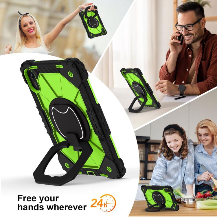For Xiaomi Redmi Pad 2 11 2025 Contrast Color Robot Silicone Hybrid PC Tablet Case