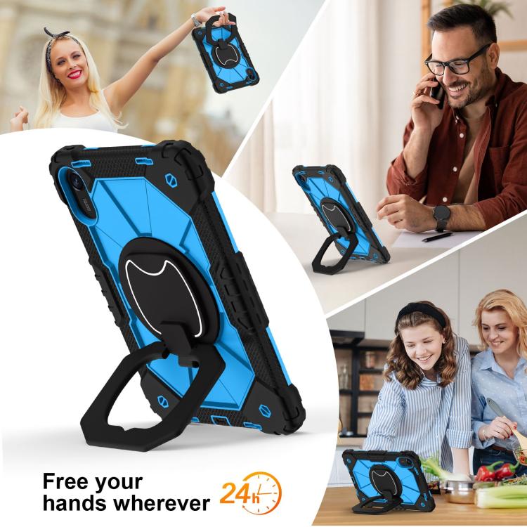 For Xiaomi Redmi Pad 2 11 2025 Contrast Color Robot Silicone Hybrid PC Tablet Case