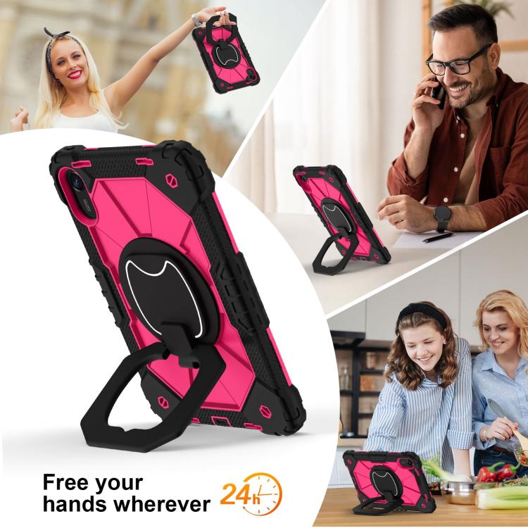 For Xiaomi Redmi Pad 2 11 2025 Contrast Color Robot Silicone Hybrid PC Tablet Case