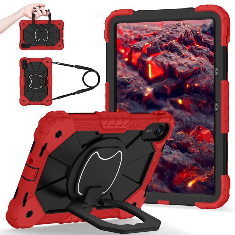 For Xiaomi Redmi Pad 2 11 2025 Contrast Color Robot Silicone Hybrid PC Tablet Case