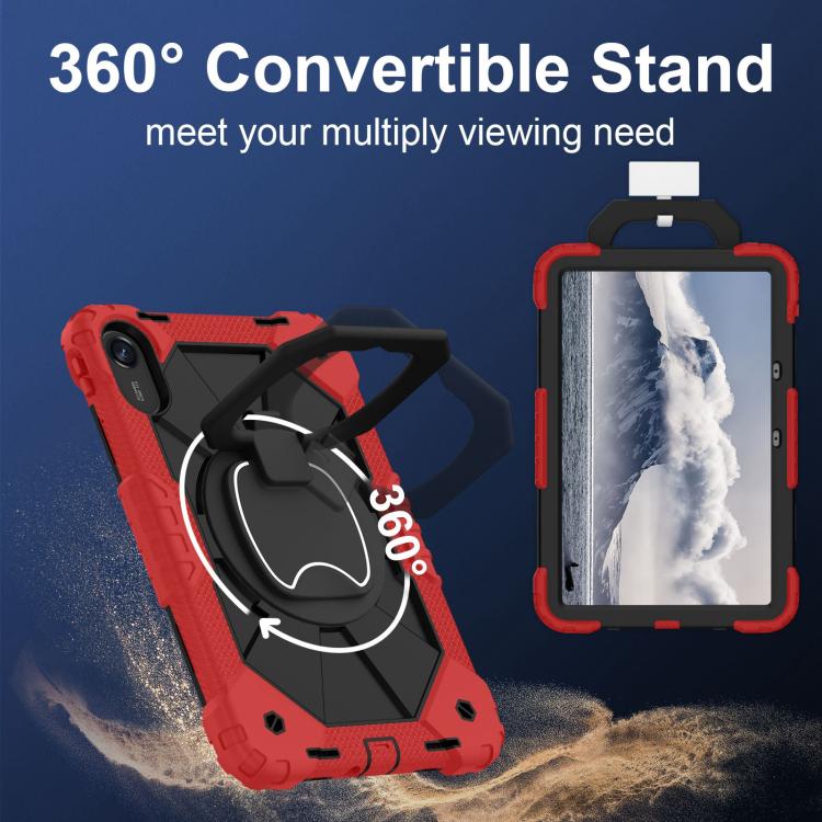 For Xiaomi Redmi Pad 2 11 2025 Contrast Color Robot Silicone Hybrid PC Tablet Case