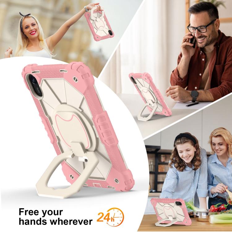 For Xiaomi Redmi Pad 2 11 2025 Contrast Color Robot Silicone Hybrid PC Tablet Case