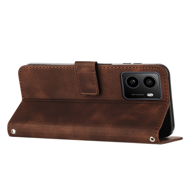 For HMD Pulse Pro Dream Triangle Leather Phone Case with Long  Lanyard