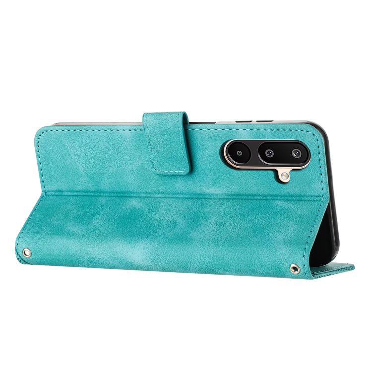 For Samsung Galaxy F16 / M16 5G Dream Triangle Leather Phone Case with Long  Lanyard