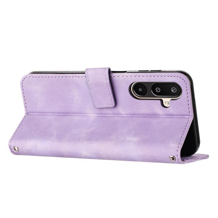 For Samsung Galaxy F16 / M16 5G Dream Triangle Leather Phone Case with Long  Lanyard