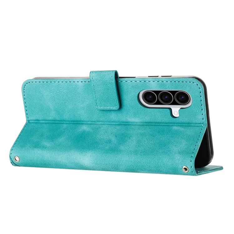 For Samsung Galaxy A57 5G Dream Triangle Leather Phone Case with Lanyard