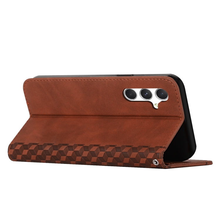 For Samsung Galaxy A56 5G Diamond Splicing Skin Feel Magnetic Leather Phone Case