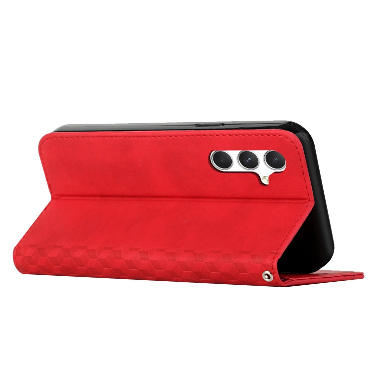 For Samsung Galaxy A56 5G Diamond Splicing Skin Feel Magnetic Leather Phone Case