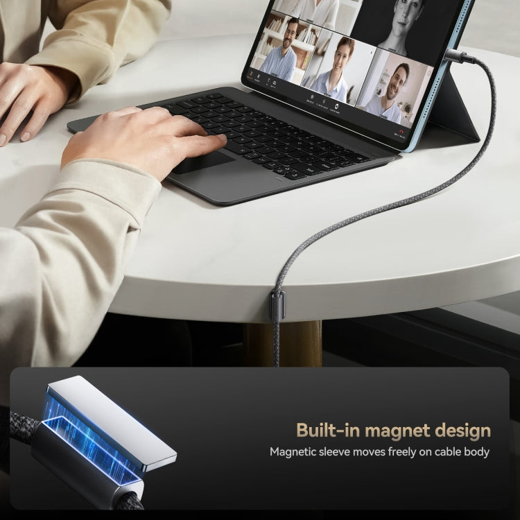 JOYROOM S-A50 3A 480Mbps Fast Charging Data Cable, USB-A to Type-C Cable, Length: 1.2m - Dark Gray