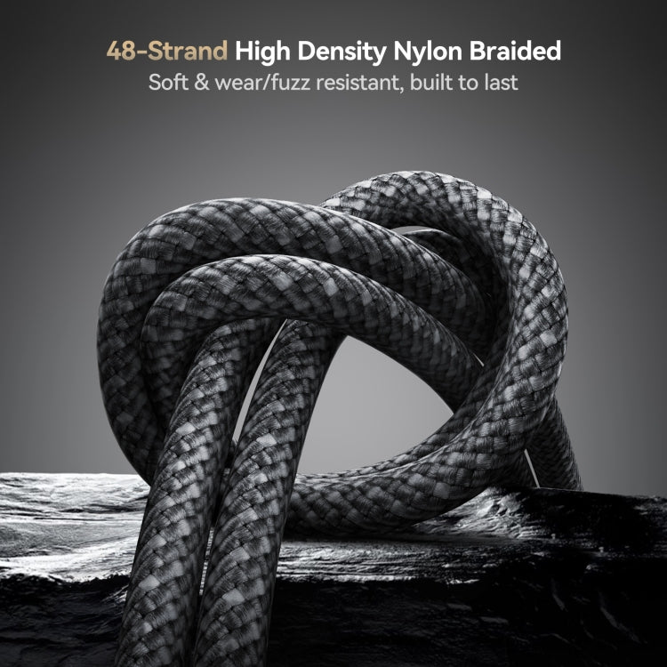JOYROOM S-A50 3A 480Mbps Fast Charging Data Cable, USB-A to Type-C Cable, Length: 1.2m - Dark Gray