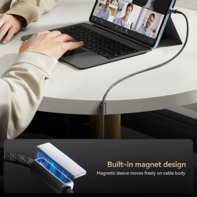 JOYROOM S-A50 3A 480Mbps Fast Charging Data Cable, Type-C to Type-C Cable, Length: 1.2m - Dark Gray