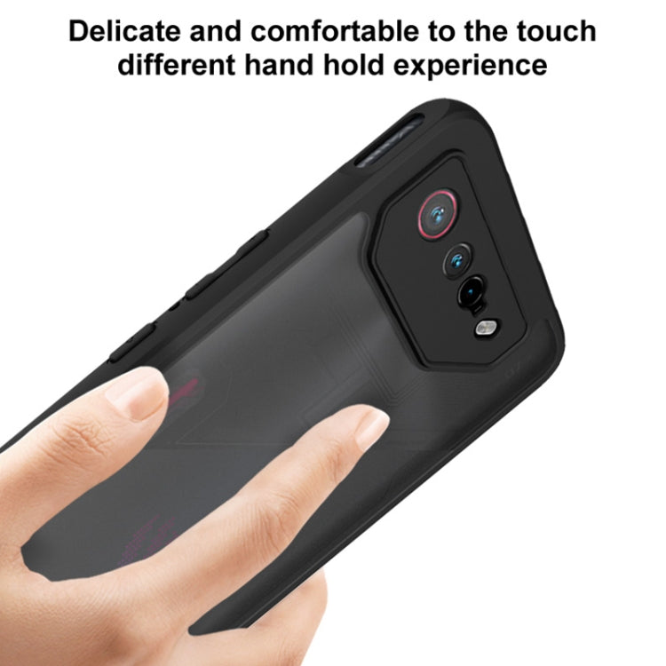 For Asus ROG Phone 7 Pro / 7 imak UX-9B Series Four Corners Tiny Airbag Shockproof Phone Case - Black