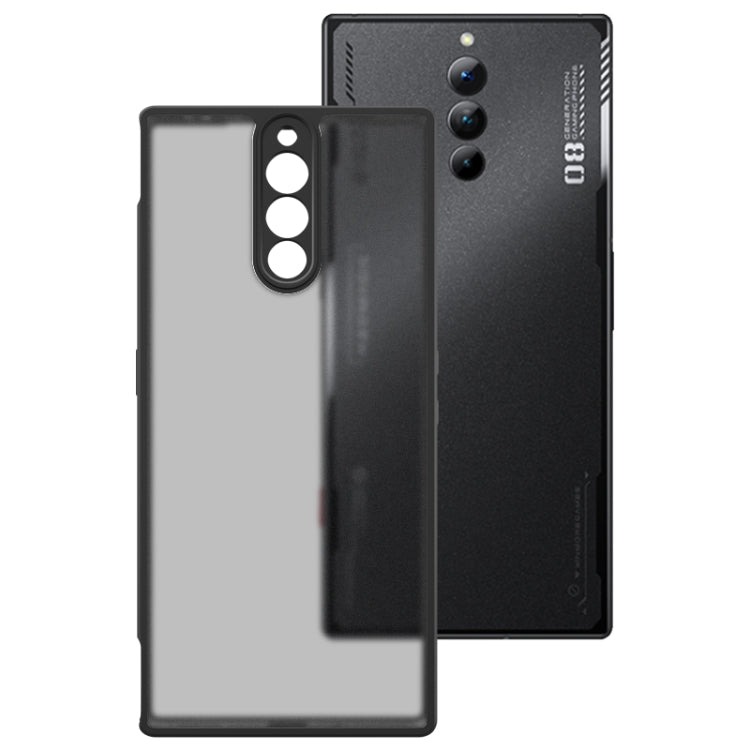For ZTE nubia Red Magic 8s Pro imak UX-9B Series Four Corners Tiny Airbag Shockproof Phone Case - Black